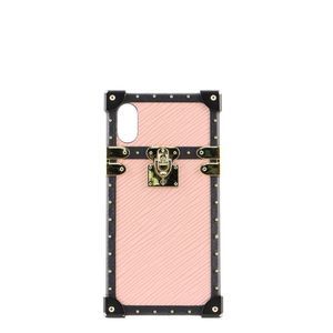 Louis Vuitton Eye Trunk Phone Case Epi Leather iPhone X Black, Pink